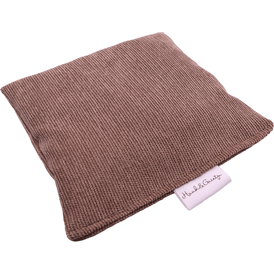 Pittenzakje, rib stof, bruin