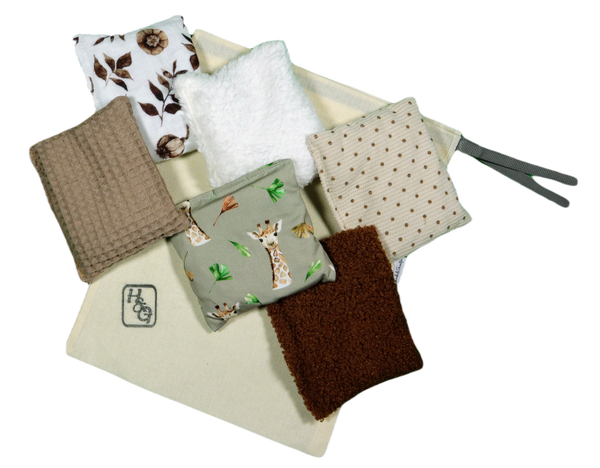 6 Pittenzakken met opbergzakje