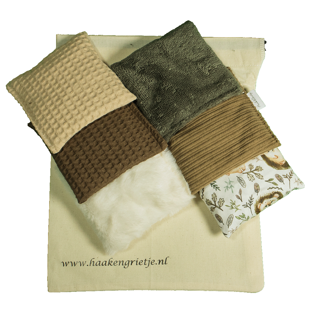 Set van 6 pittenzakjes