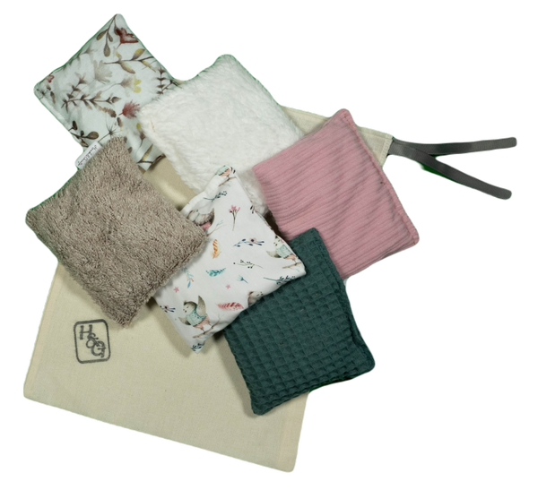 6 Pittenzakken met opbergzakje