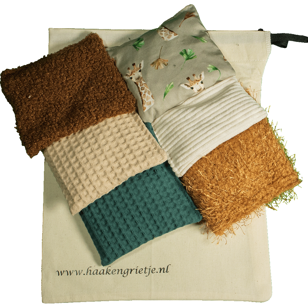 Set van 6 pittenzakjes