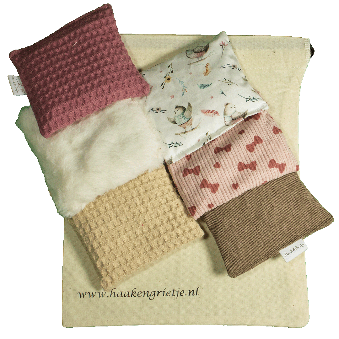 Set van 6 pittenzakjes