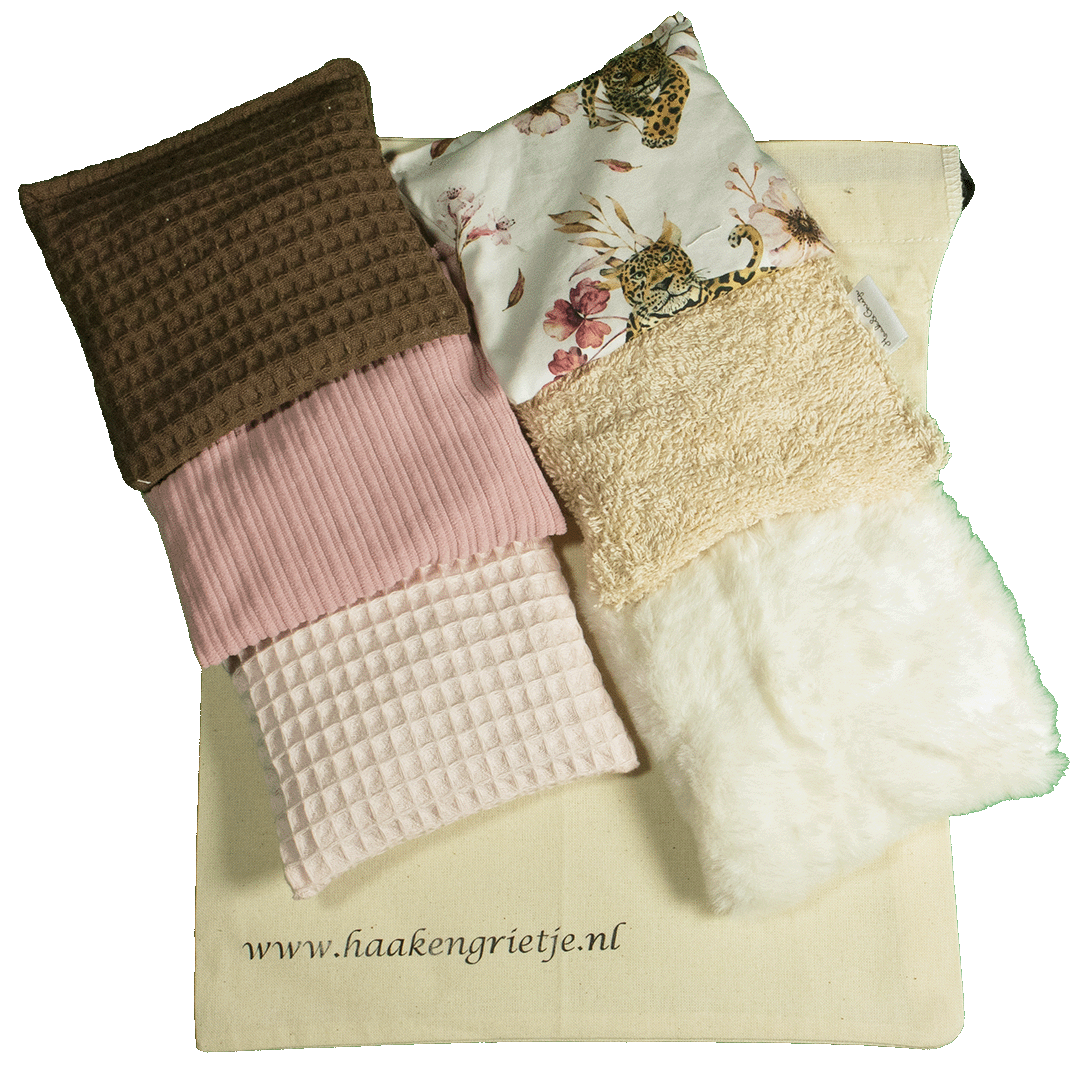 Set van 6 pittenzakjes