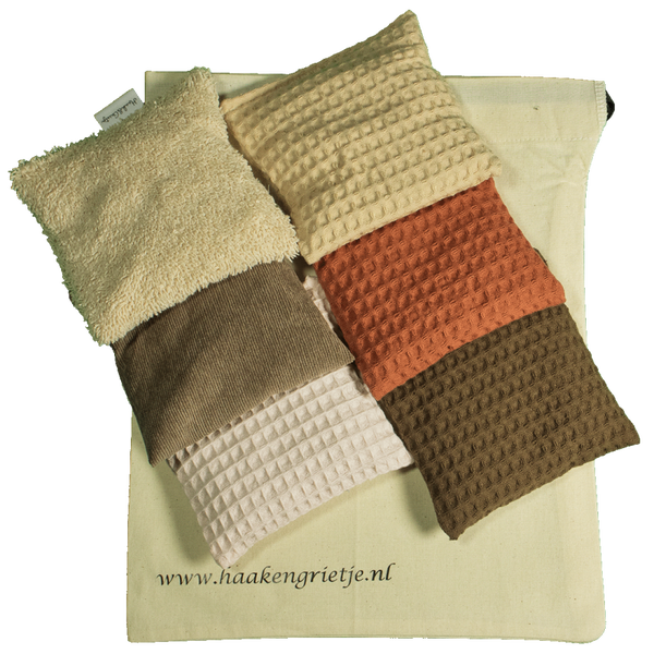 Set van 6 pittenzakjes