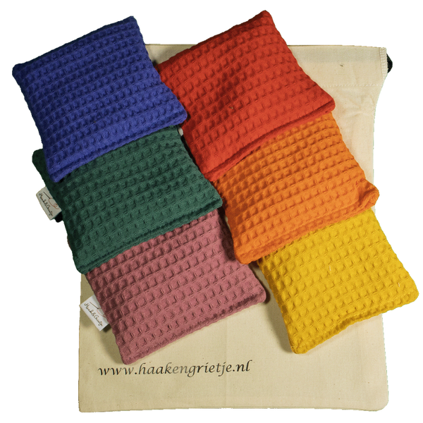 Set van 6 pittenzakjes