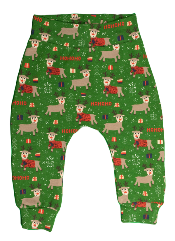 Babybroekje, harembroekje: Kerst - HOHOHO, green