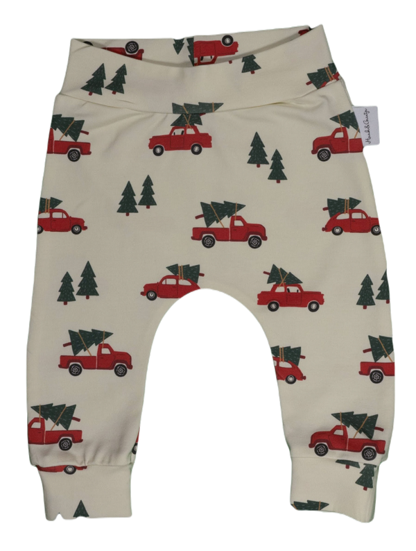 Babybroekje, harembroekje, Kerst: Red car, Christmas tree