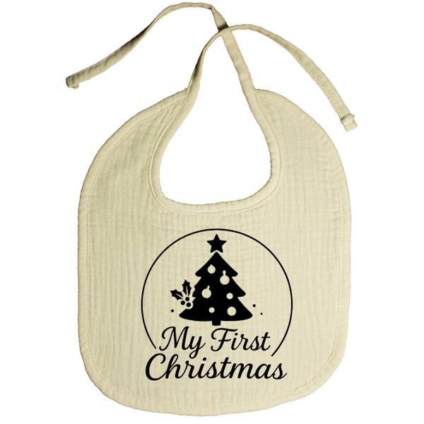 Slabbetje,  hydrofiel: My first Christmas