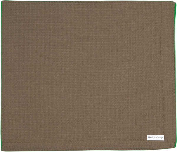 Wafeldeken,bruin