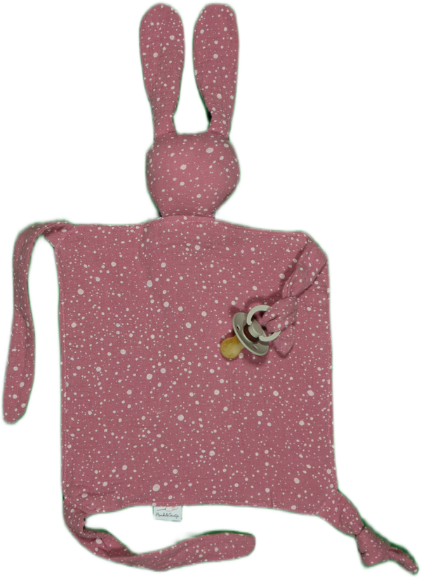 Kroeldoekje, roze spetters.