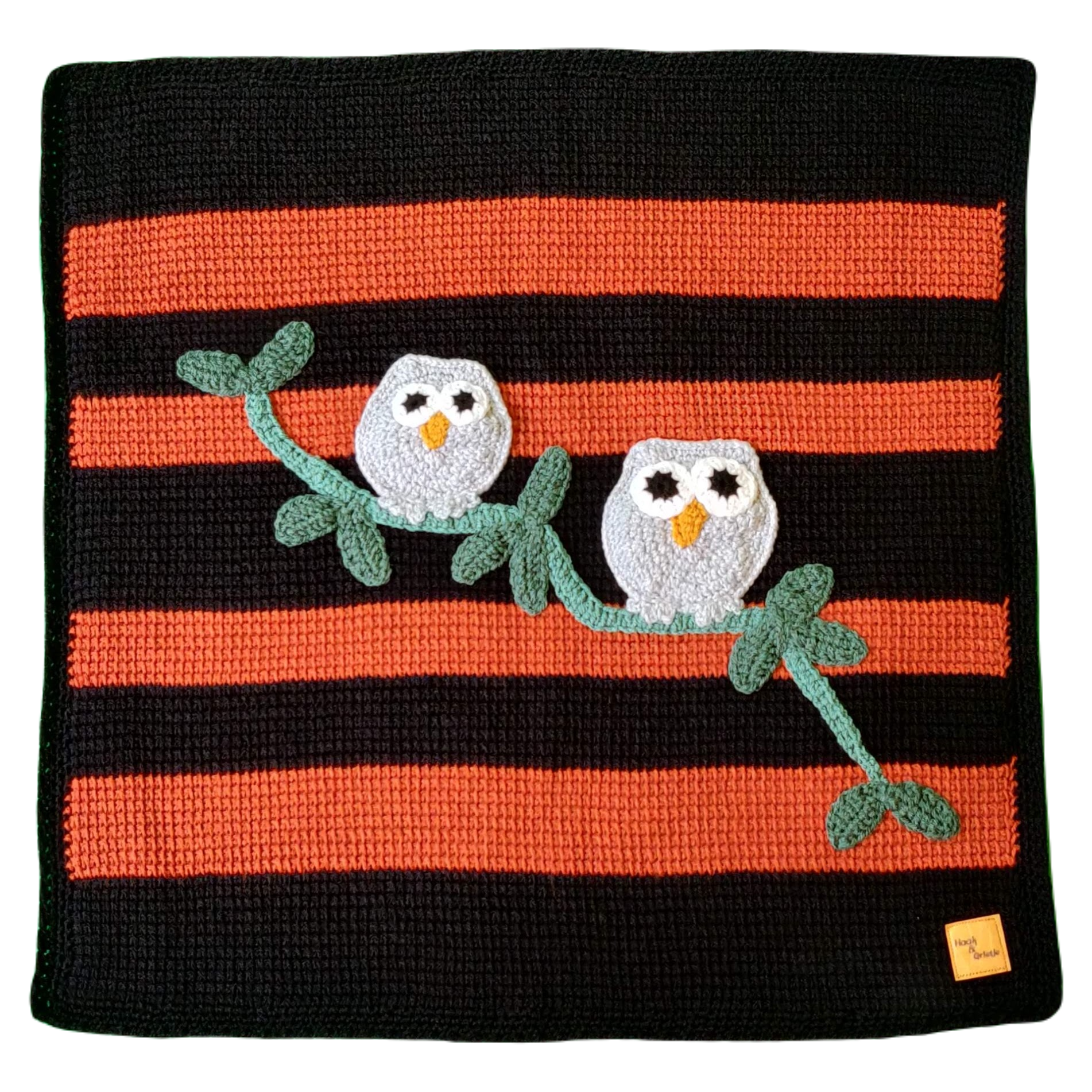 Babydekentje met moeder en kind uil