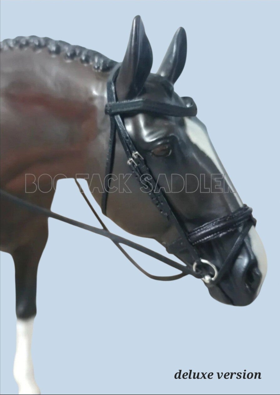 Dressage Snaffle Flash Bridle - Deluxe