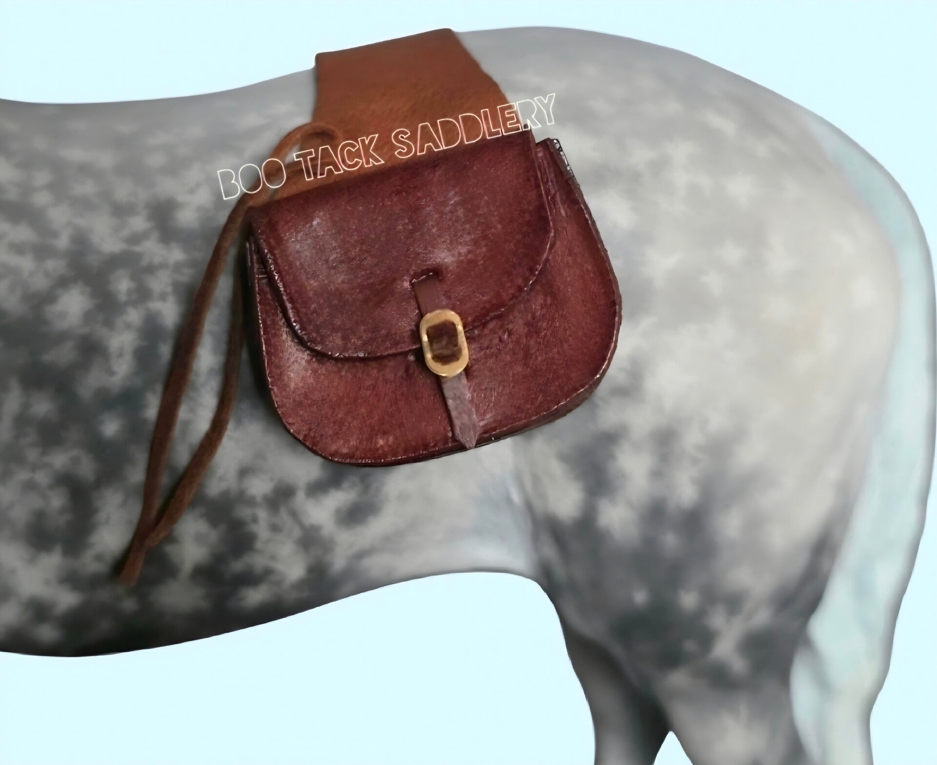 Plain Leather Saddlebags - Standard