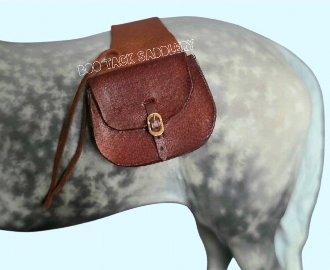 Plain Leather Saddlebags - Deluxe