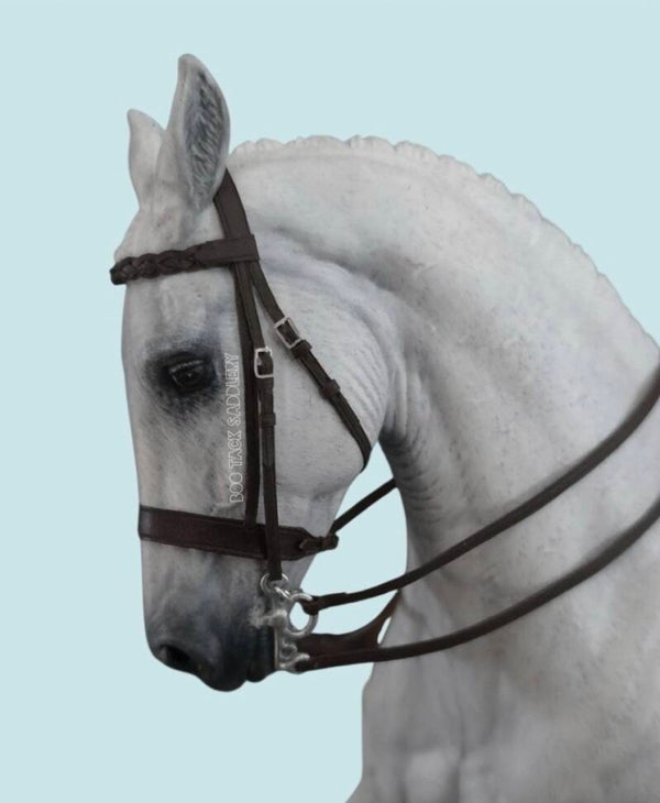 Hunter Pelham Bridle With Braided Browband - Standard