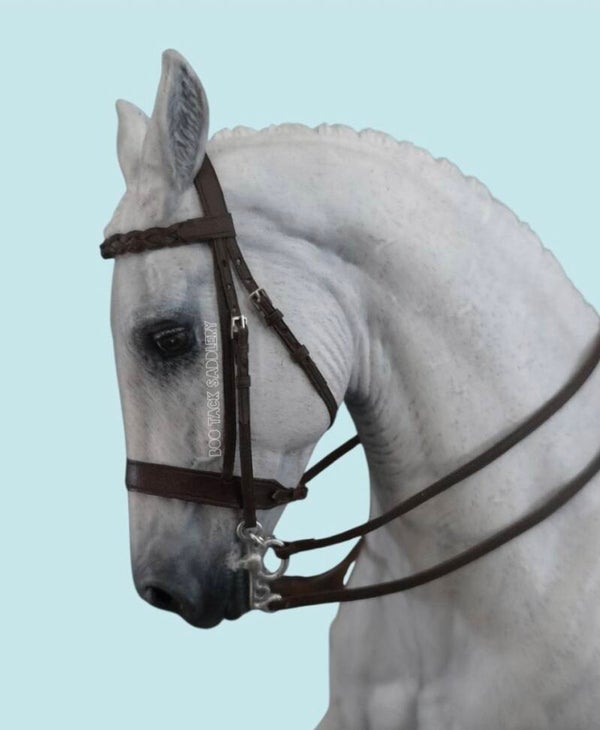 Hunter Pelham Bridle With Braided Browband - Deluxe