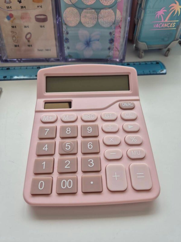 Calculatrice rose
