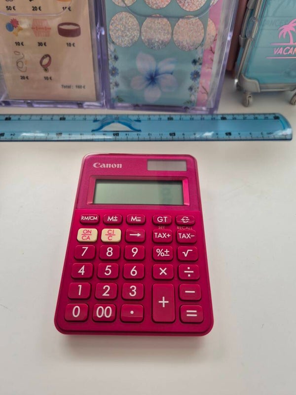 Calculatrice canon rose