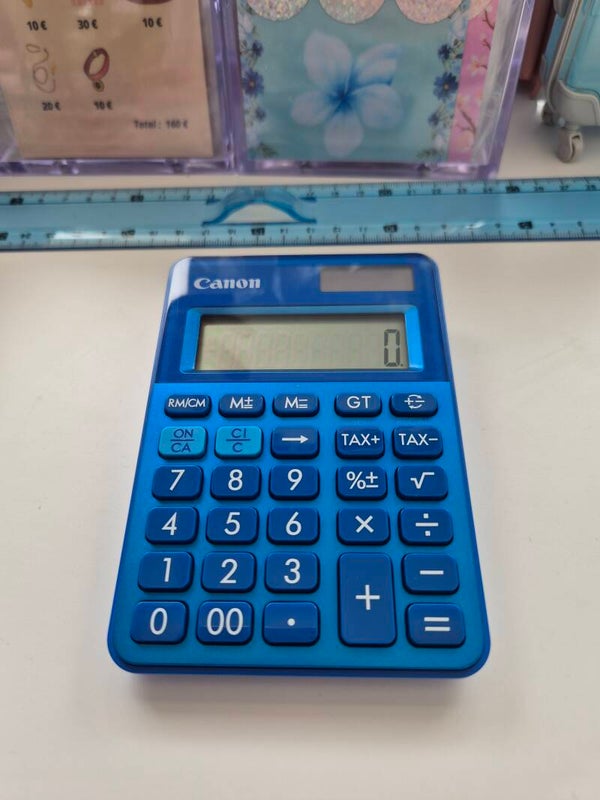 Calculatrice canon bleu