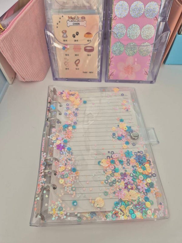 Budget Planner coquillages A5