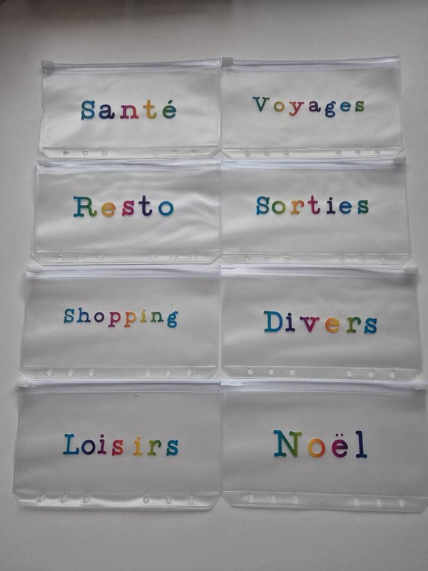Enveloppes zip personnalisées A6