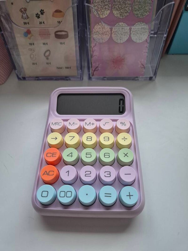 Calculatrice multicolore