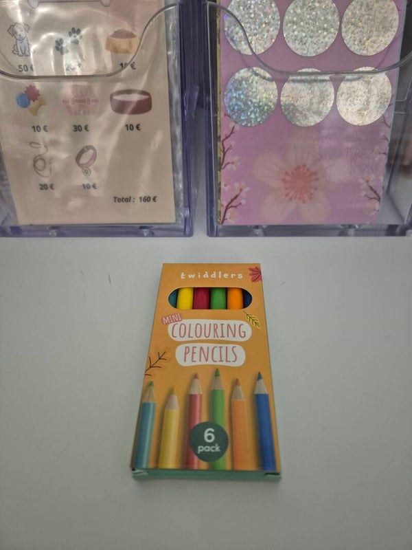 Pochette de mini crayons de couleur