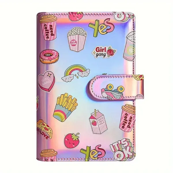 Budget Planner holographique rose A6