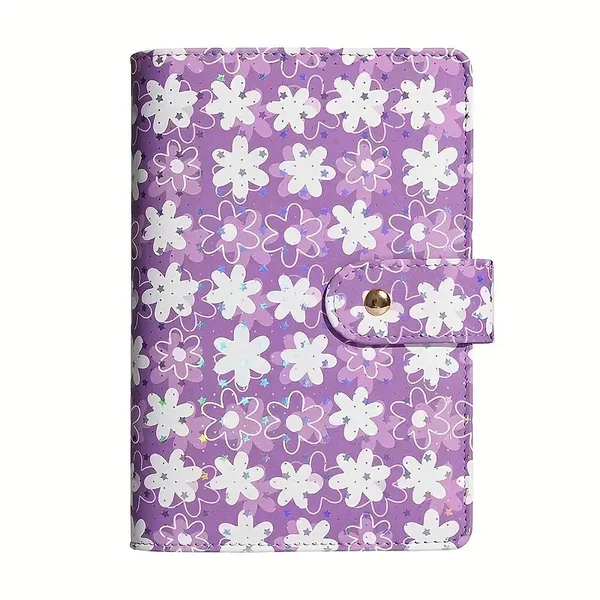 Budget Planner fleurs violettes A6
