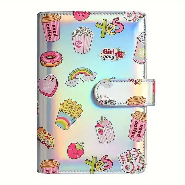 Budget Planner holographique argenté A6