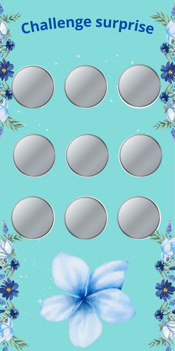 Challenge surprise bleu