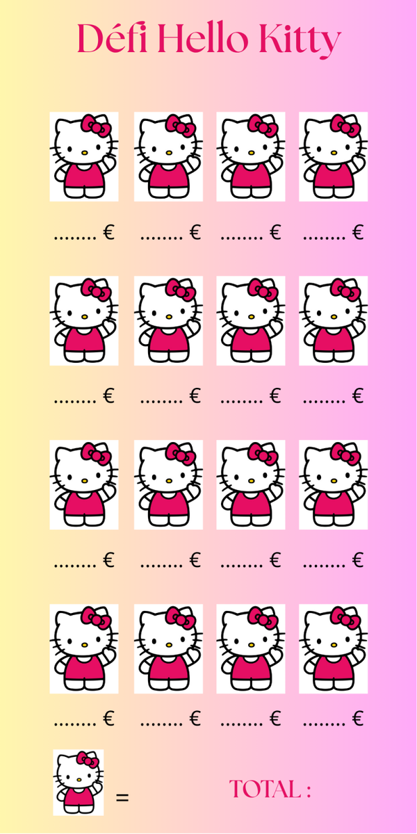 Défi Hello Kitty