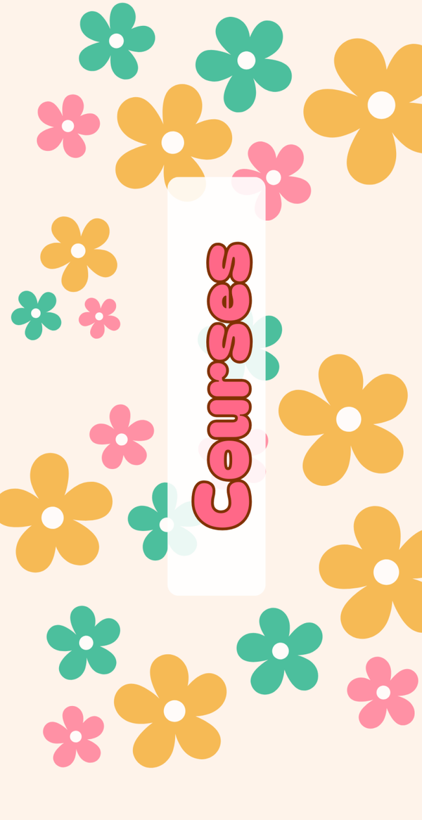 Page de garde fleurs A6