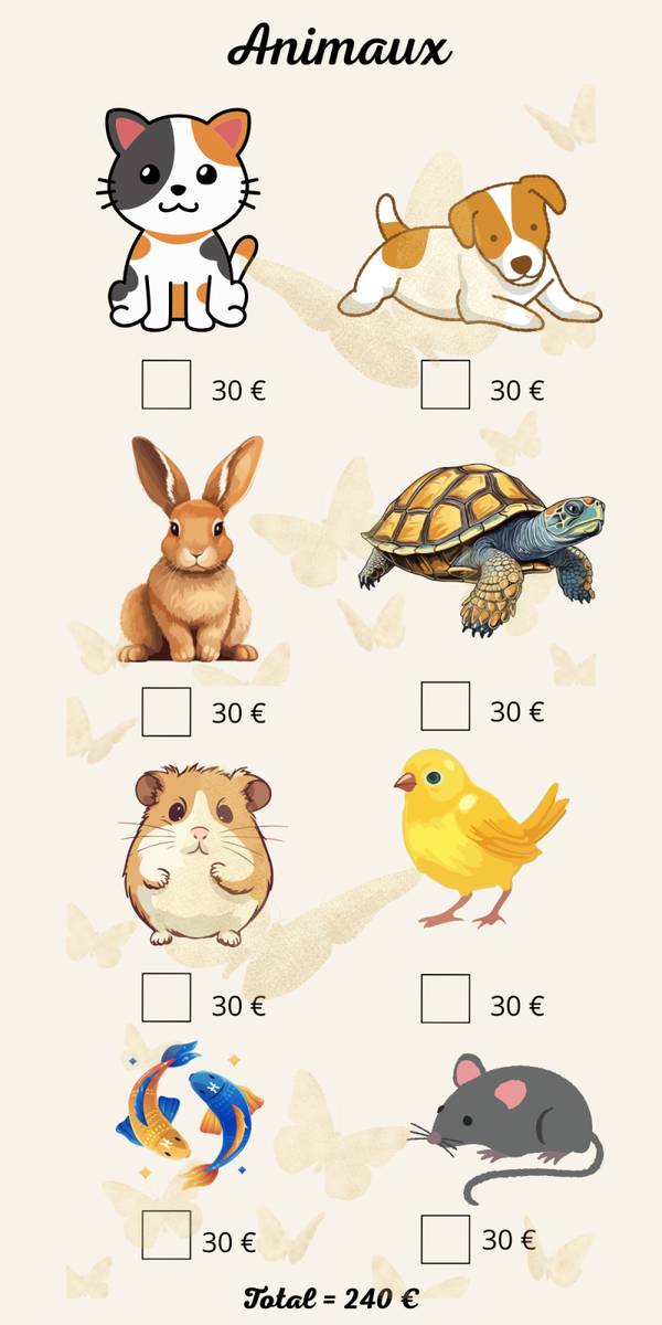 Défi animaux