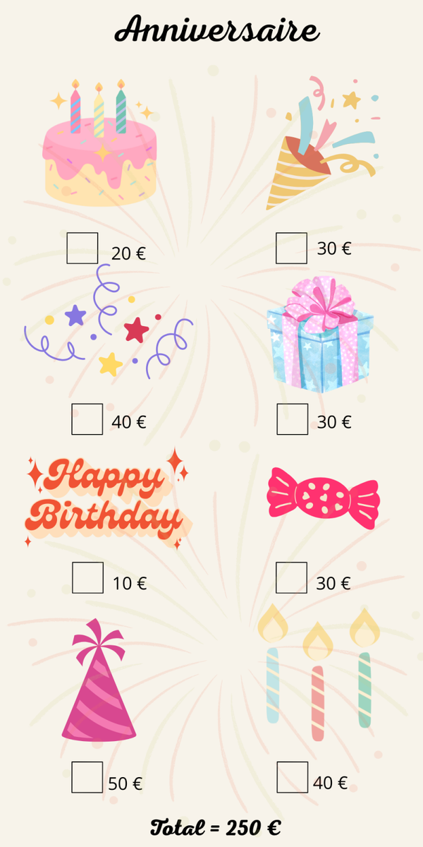 Défi anniversaire