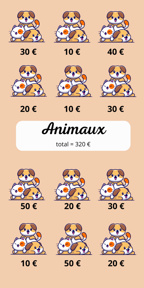 Défi animaux