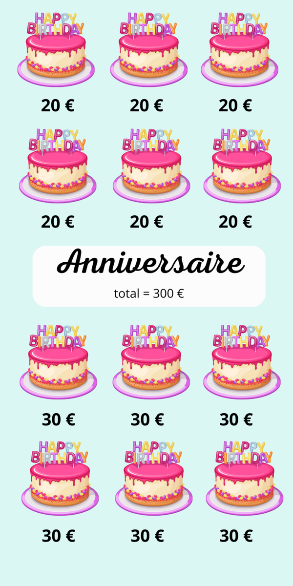 Défi anniversaire