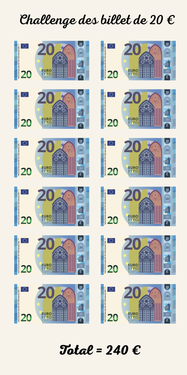 Défi 20 euros