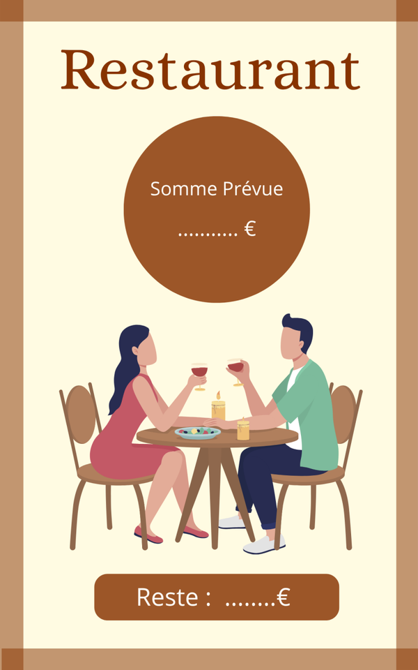 Page de garde restaurant A5