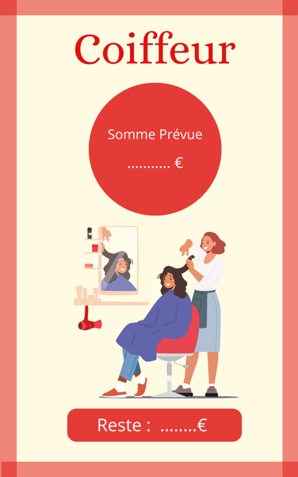 Page de garde coiffeur A5