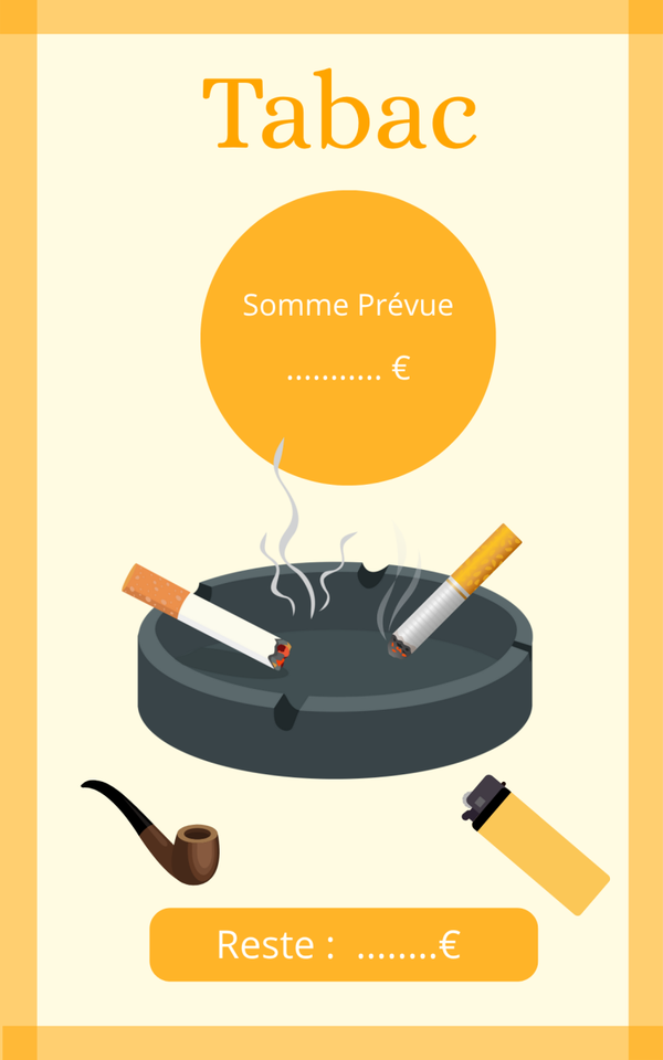 Page de garde tabac A5