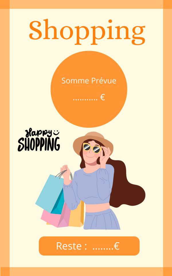 Page de garde shopping A5