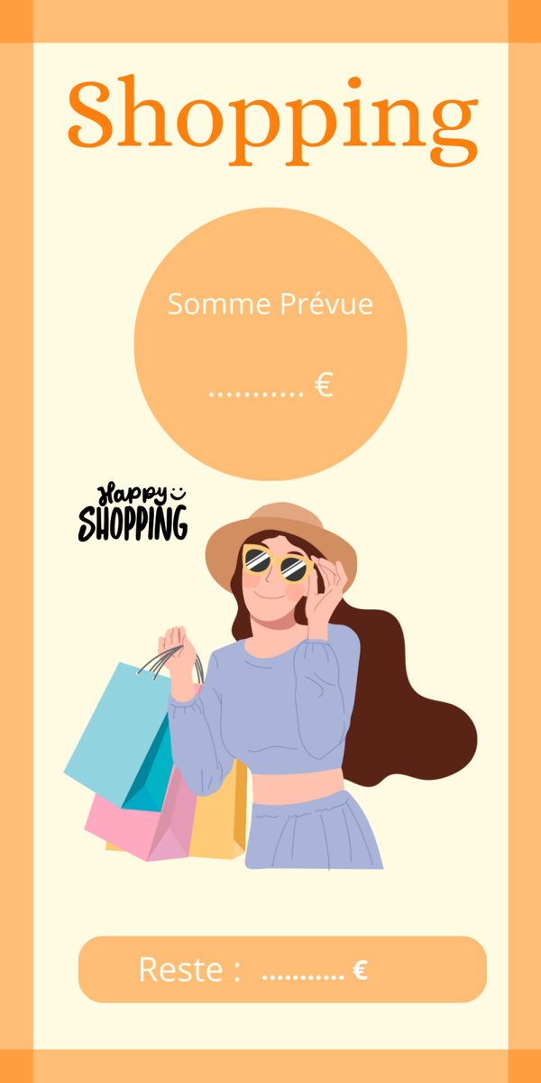 Page de garde shopping A6