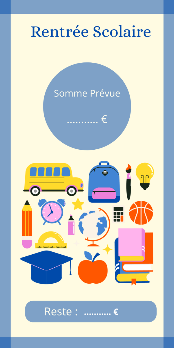 Page de garde  rentrée scolaire A6