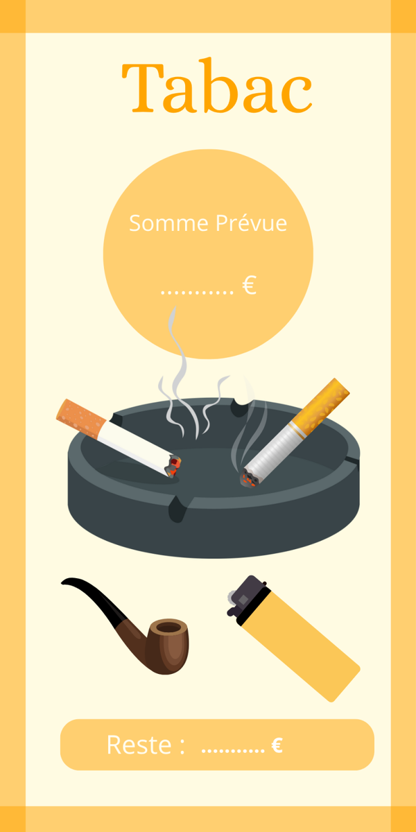 Page de garde tabac A6