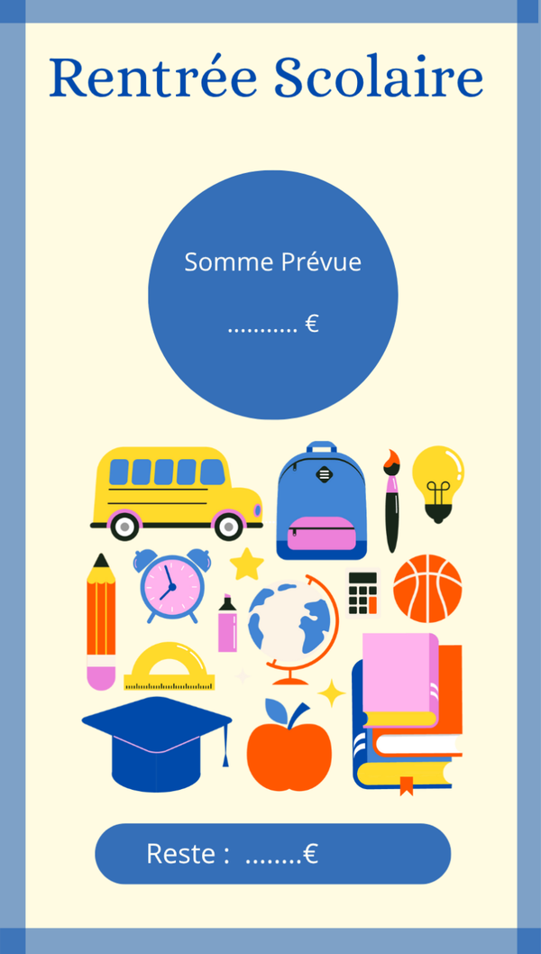 Page de garde rentrée scolaire
