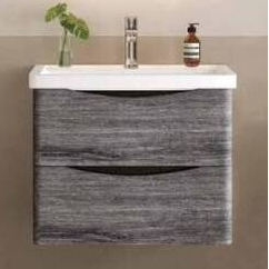 MODERN 60 Grey - Set Έπιπλο Μπάνιου Κρεμαστό (χωρίς καθρέφτη)