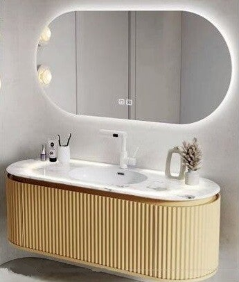 DS Premium 80 Gold (LT6005-80) - Set Έπιπλο Μπάνιου Κρεμαστό