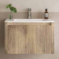 KLARA 60 Beige - Set Έπιπλο Μπάνιου Κρεμαστό (χωρίς καθρέφτη)