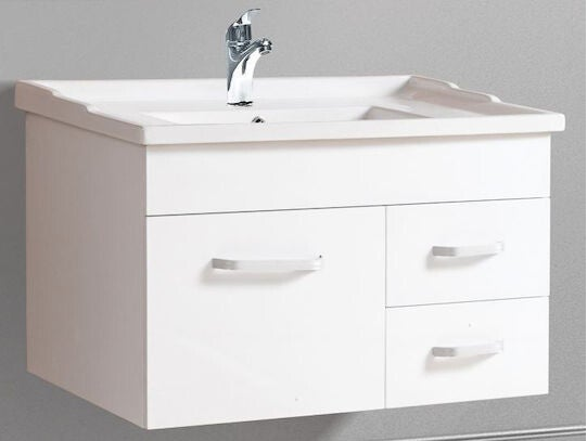 NUOVO UP 80 White - Set Έπιπλο Μπάνιου Κρεμαστό (χωρίς καθρέφτη)